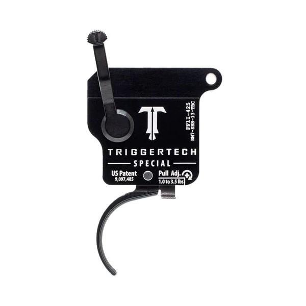TriggerTech RM7-SBB-13-TBC Rem Model 7 Trigger 1.0-3.5 lbs Curved Black