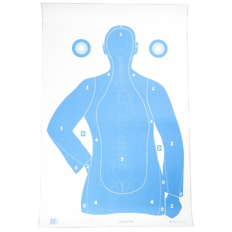 Action Target FB21EANTAV2100 23x35 In Silhouette Paper Targets 100