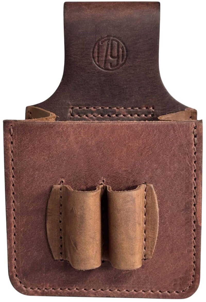 1791 HUNT HNTSP12GBRWA Leather Shotshell Pouch 12GA Brown