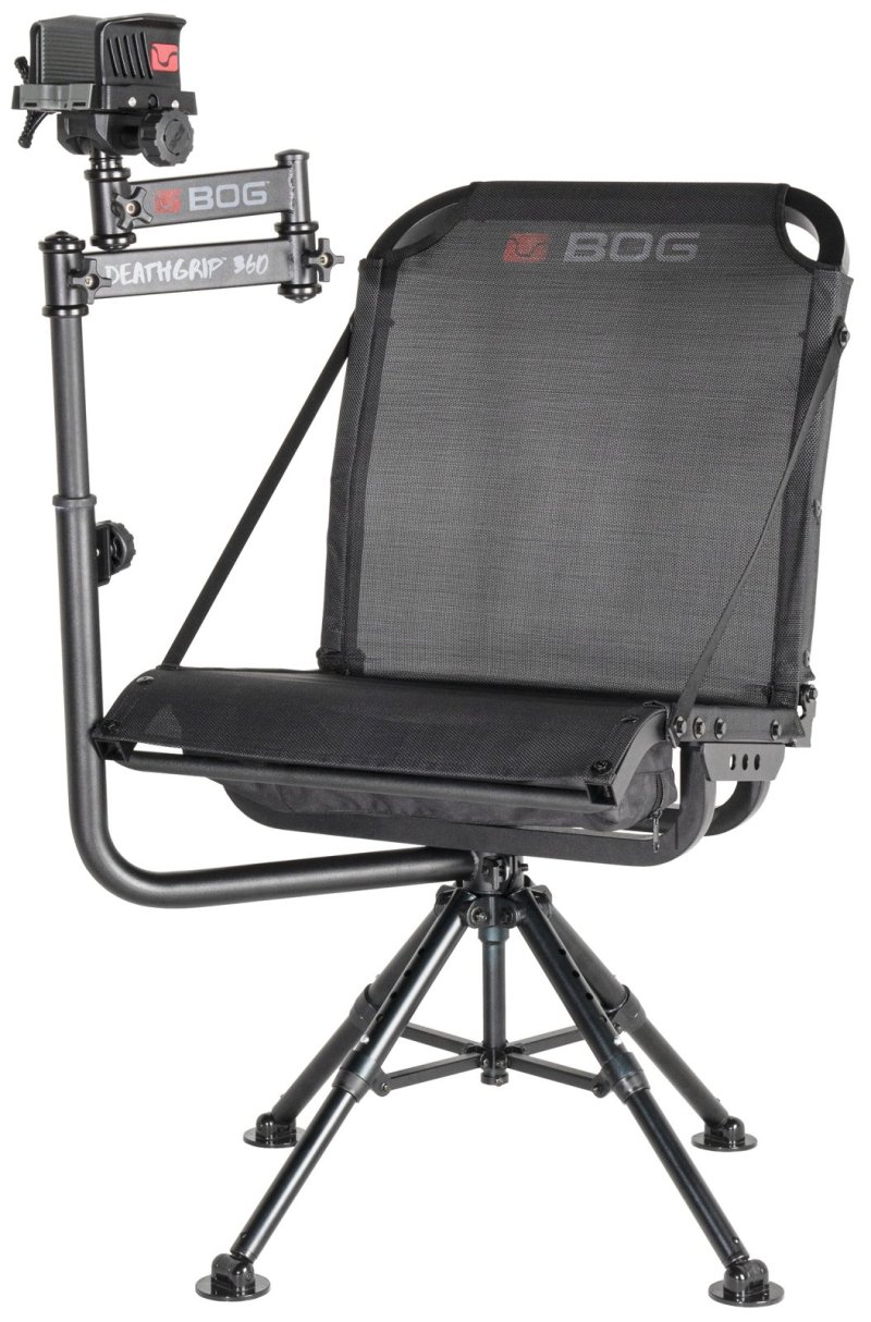 Bog-Pod DeathGrip 360 Shooting Rest Chair Black Aluminum