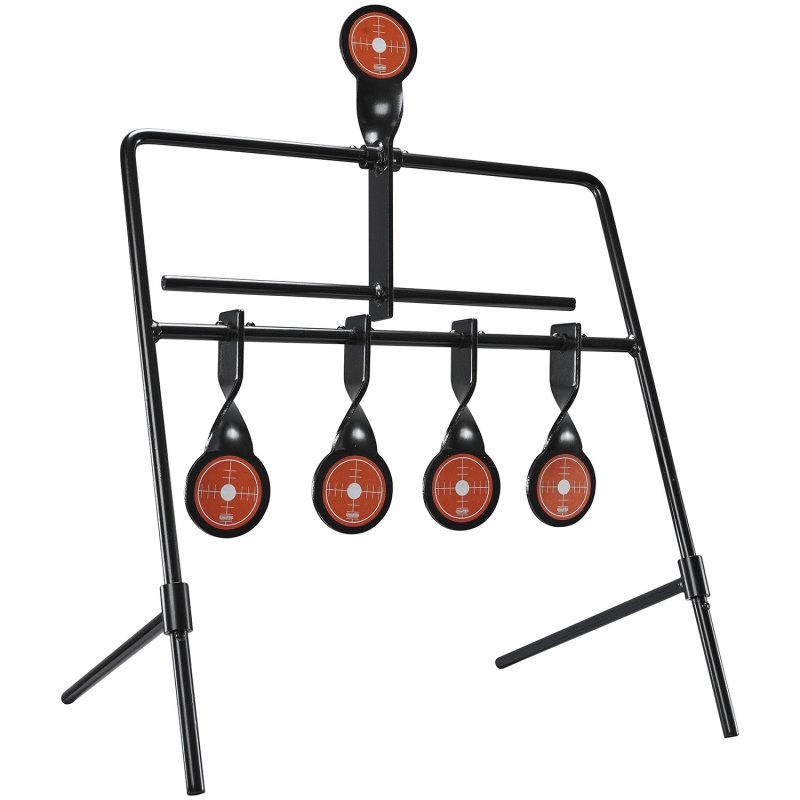 Champion 40874 Rimfire 5-Gong Auto Reset Target Black/Orange Steel