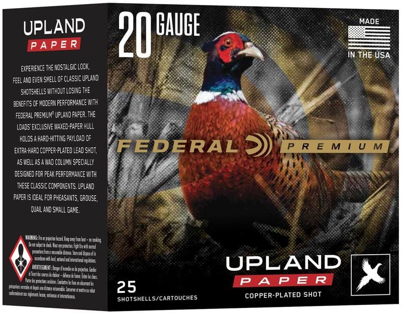 Federal PUP2045 Upland Paper 20GA 2.75" 1oz #5 Shot 25 Rounds