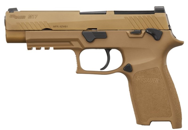 SIG M17-9-CSS-MS-10 9mm 4.7" Coyote PVD Optic Ready 10+1 3 Mags
