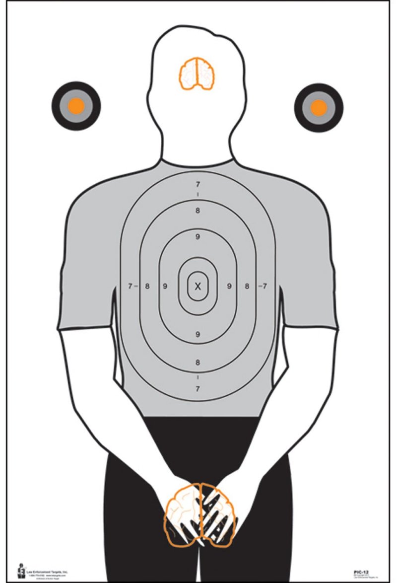Action Target PIC12100 Politically Incorrect Silhouette 23"x35" 100/Box