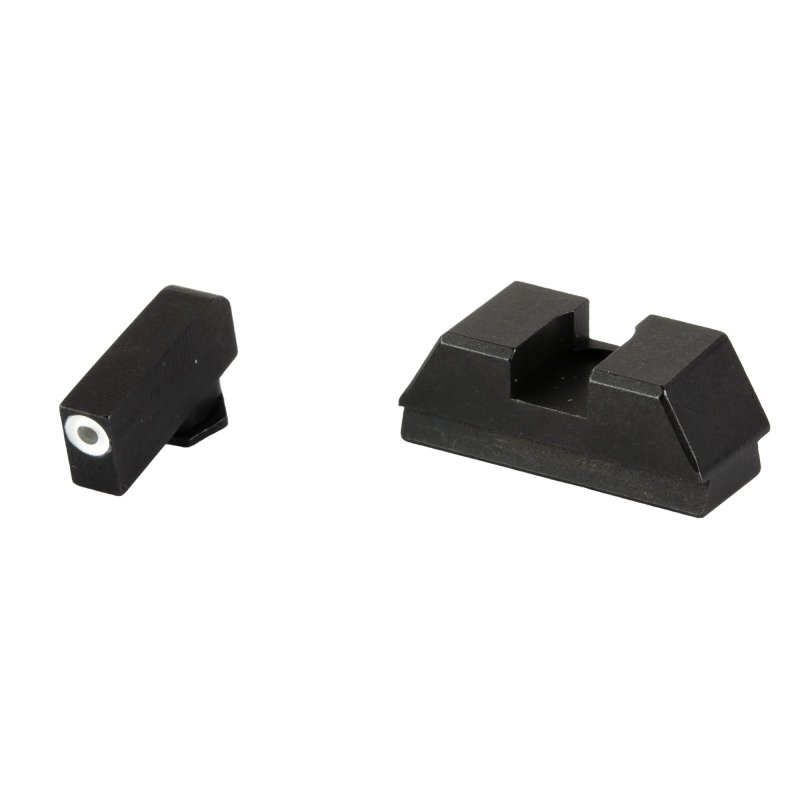 AmeriGlo GL-480 Tritium Sight Set for Glock .295 Rear .220 Front Black
