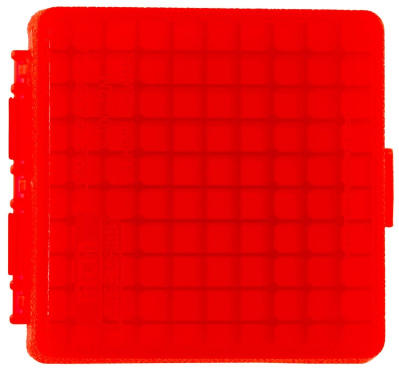 MTM Case Gard P-100 .22 Mag/.17 HMR 100 Round Flip-Top Ammo Box Red