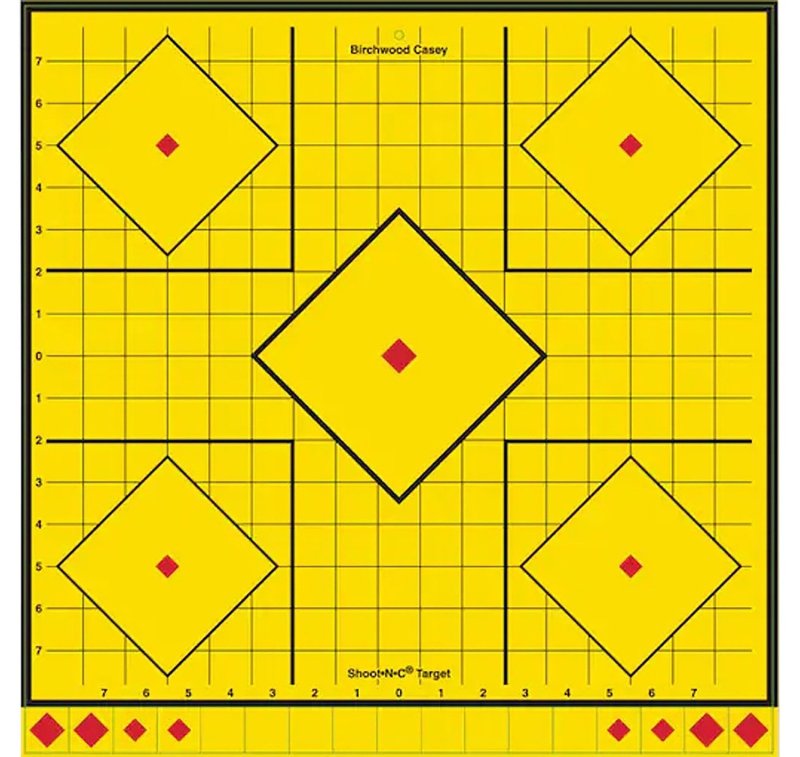 Birchwood Casey LRSIT-5PK Long Range Self-Adhesive Targets Yellow 17.75In