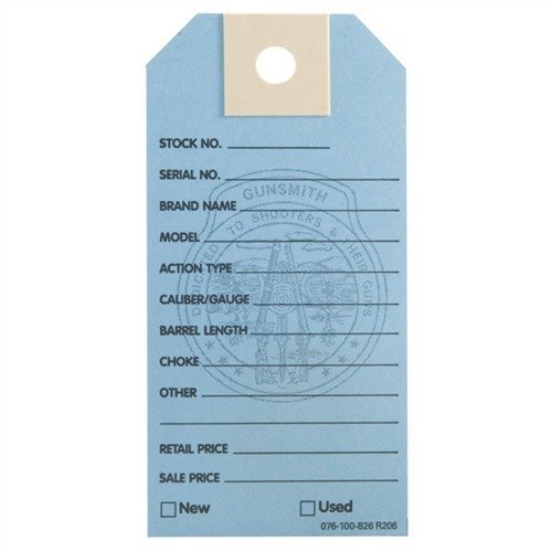 Brownells Gun Price Tags Light Blue 1000 Pack