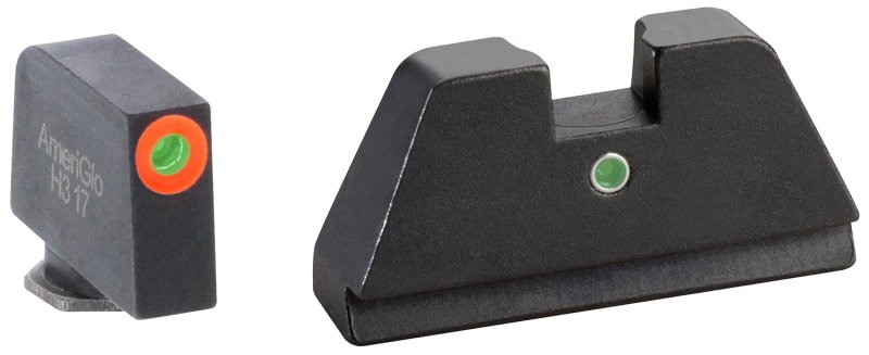 AmeriGlo GL291 Optic Sight Set Glock XL Tall Green Tritium Orange Outline