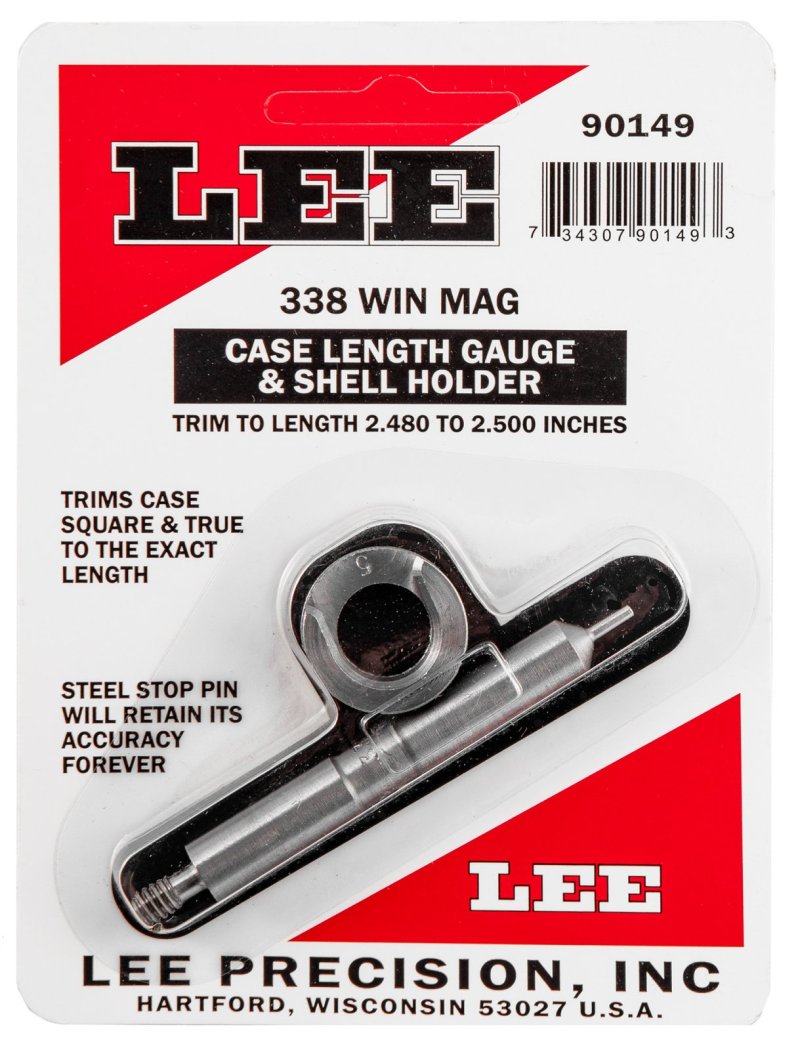 Lee Precision Case Length Gauge & Shell Holder 338 Winchester M