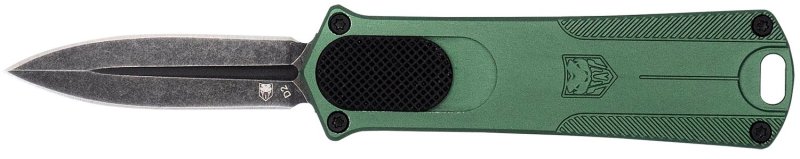CobraTec Knives 952ODGDAGNS OTF Dagger 1.75 In D2 Steel OD Green