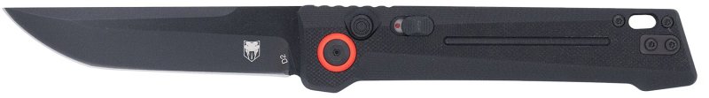 CobraTec CTIFRBLK Inferno Black Auto Knife D2 Tanto Blade