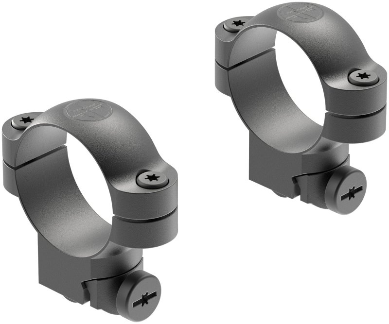 Leupold Ruger #1 30mm Medium Matte Black Steel Scope Ring Set 51038