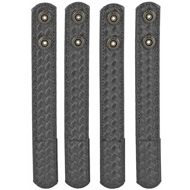 Bianchi 7906 AccuMold Elite Belt Keeper 2.25in Snap Closure Black 4 Pack
