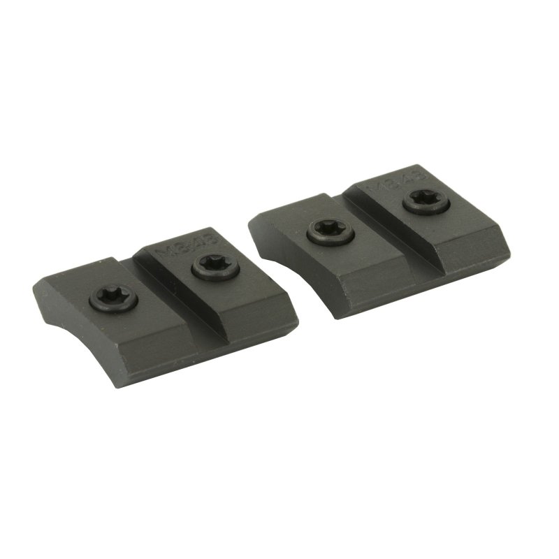 Warne Maxima Browning BAR 2-Piece Steel Mount Rings Matte Black