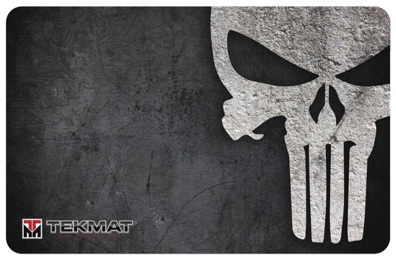 TekMat TEKR17PUNISHER Cleaning Mat 11"x17" Rubber Black/White