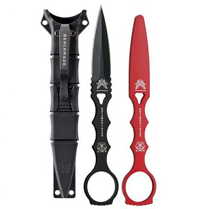 Benchmade 176BK-COMBO Dagger Double Edge 3.22" with Trainer & Sheath