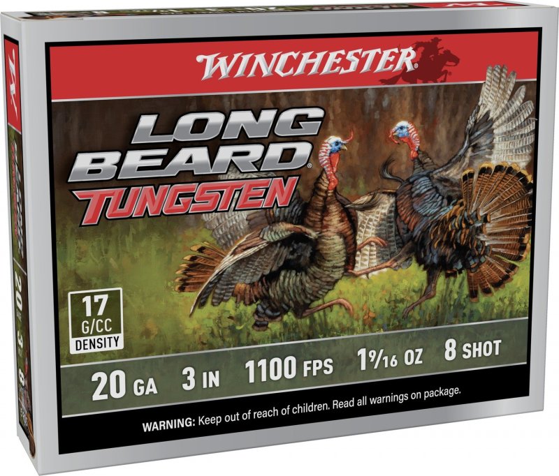 Winchester Long Beard TS17 20GA 3in 1-9/16oz #8 Tungsten 5rd