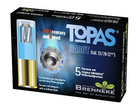 Brenneke TOPAS Sabot Slugs 12ga. 2 3/4 in. 2/3 oz. 5 rd.