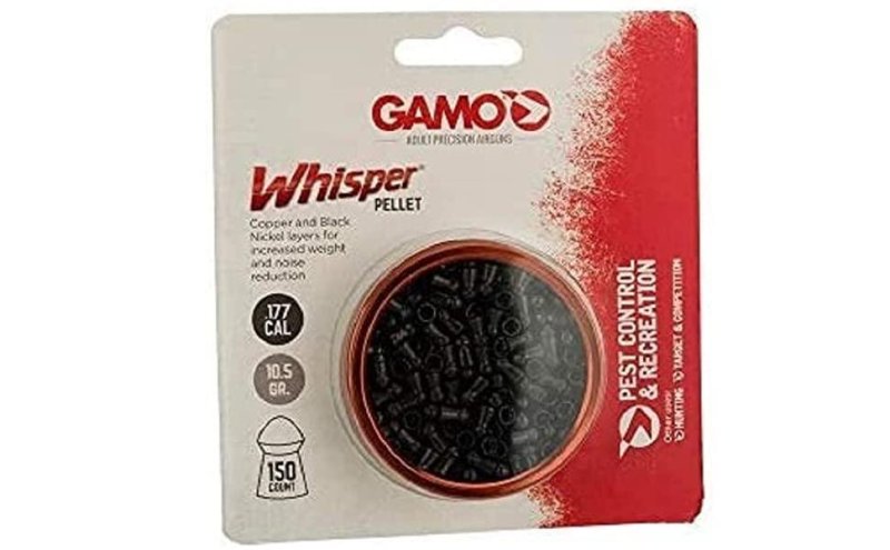 GAMO 632272254 .177 High-Weight Quiet Pellets Copper/Black Nickel 150ct