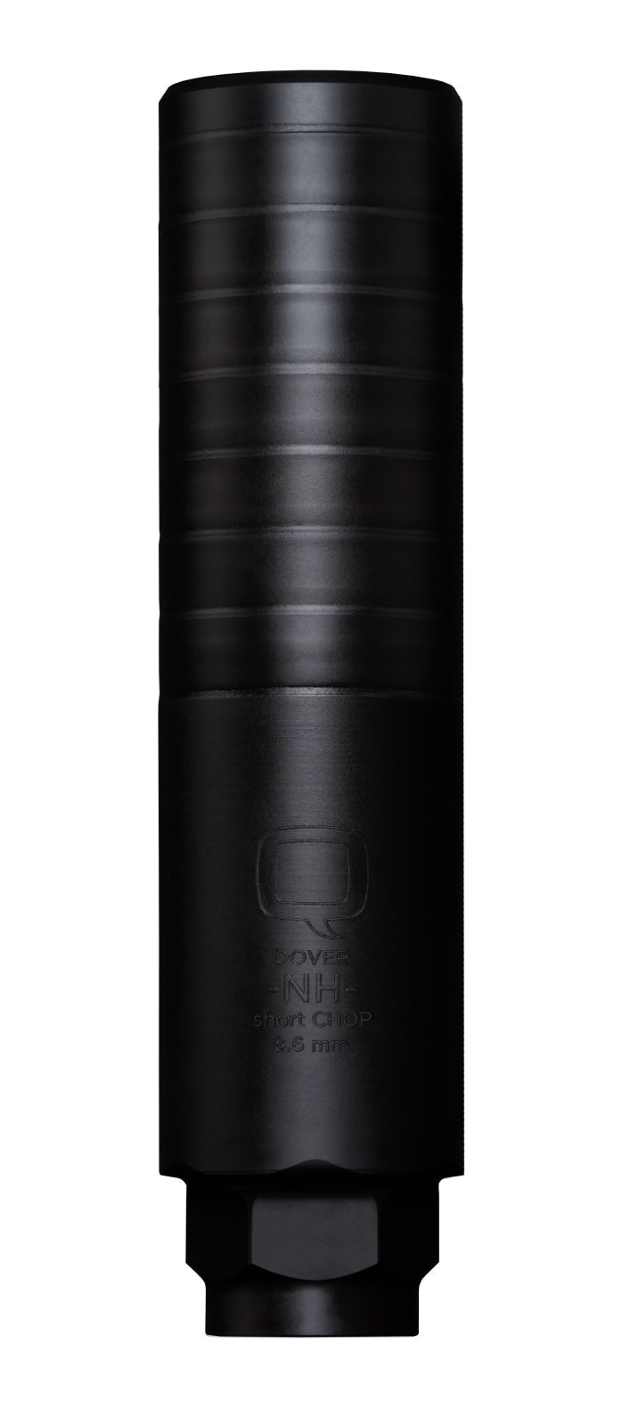 Q LLC Short Chop Silencer 8.6 Blackout 2.27In Black PVD