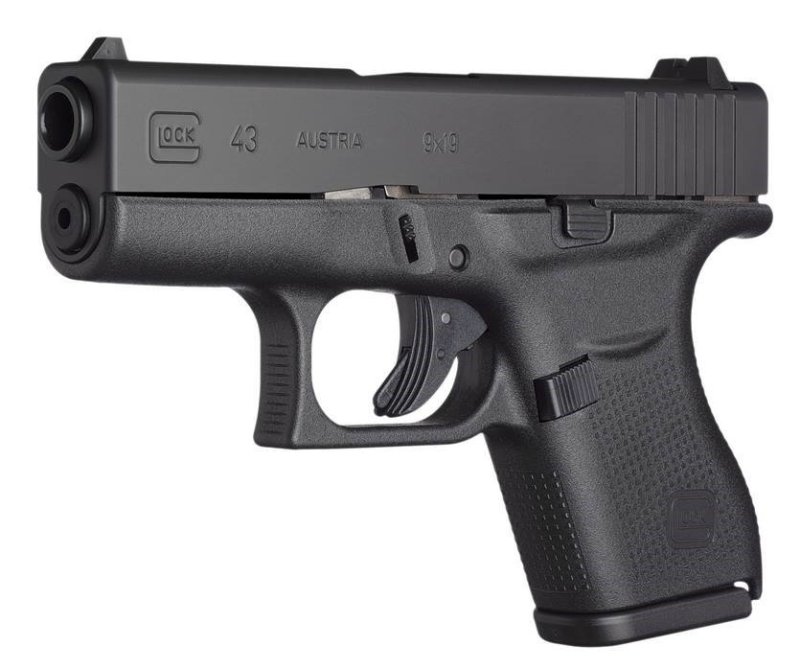 Glock G43 9mm 3.25 In Barrel 6 Round Gas Nitride PR43509