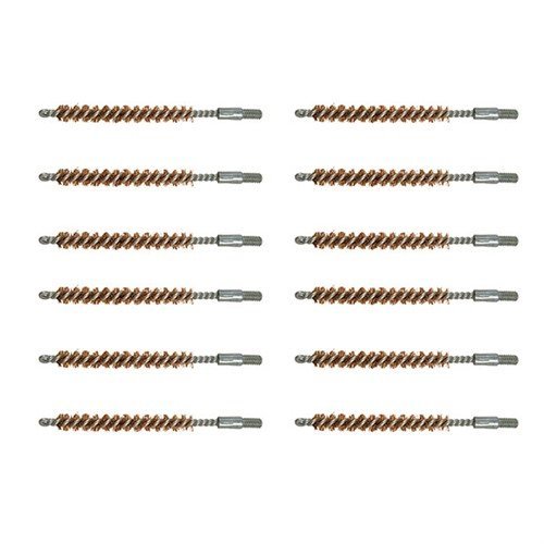 Brownells Double-Tuff Bronze Rifle Brush 6MM 12 Pack
