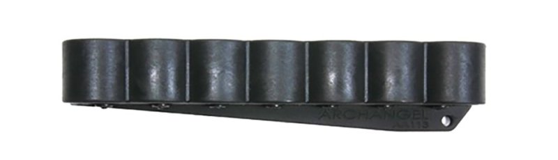 ProMag Archangel 12 Gauge Shell Carrier, Mossberg 500/590 Shotguns, 7 Round Capacity, Precision Molded Polymer, Aluminum Mounting Plate, USA Made