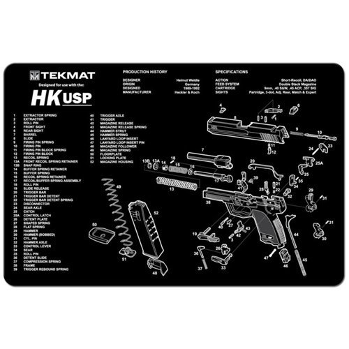TekMat TEK-R17-HKUSP Gun Cleaning Mat 11x17" Neoprene Black