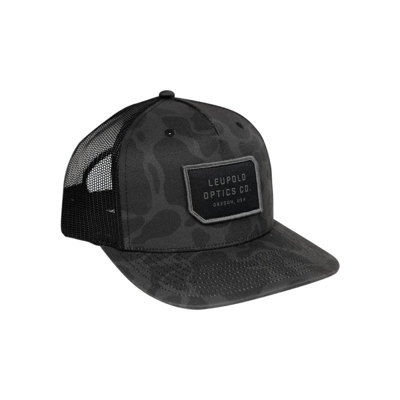 Leupold LOC Duck Camo Trucker Cap - Black
