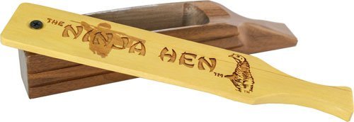 Woodhaven WH088 Ninja Hen Box Call Walnut Yellowheart Lid Turkey Call