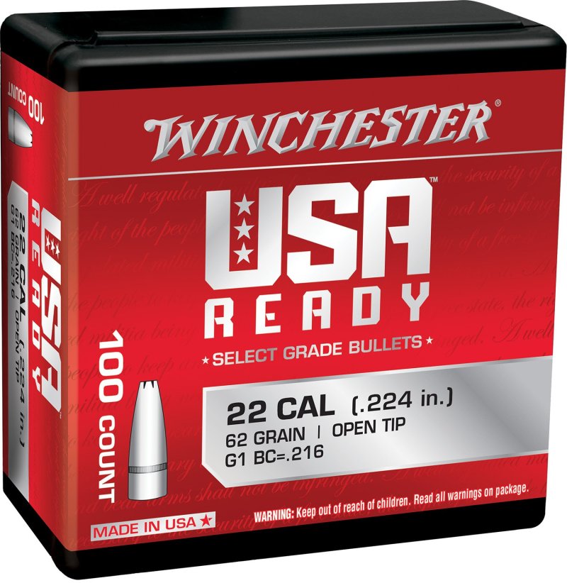 Winchester WBR22462 Centerfire Rifle 224 Valkyrie 62 gr Open Tip 100