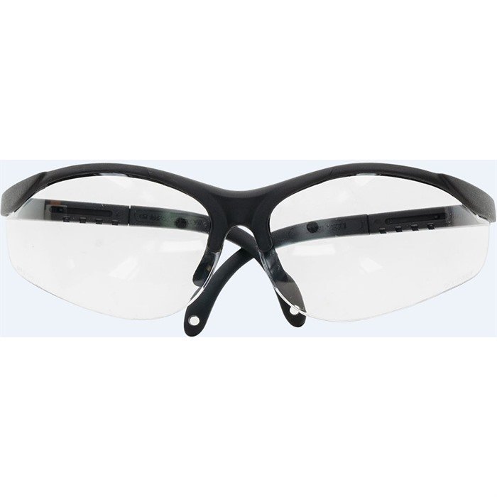 Caldwell 1250186 Shooting Glasses Clear Lens Adjustable Black Frame ANSI