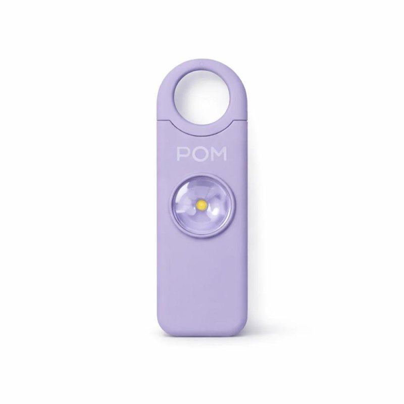 POM Industries PA-LVDR Personal Safety Alarm 130dB Lavender USB-C