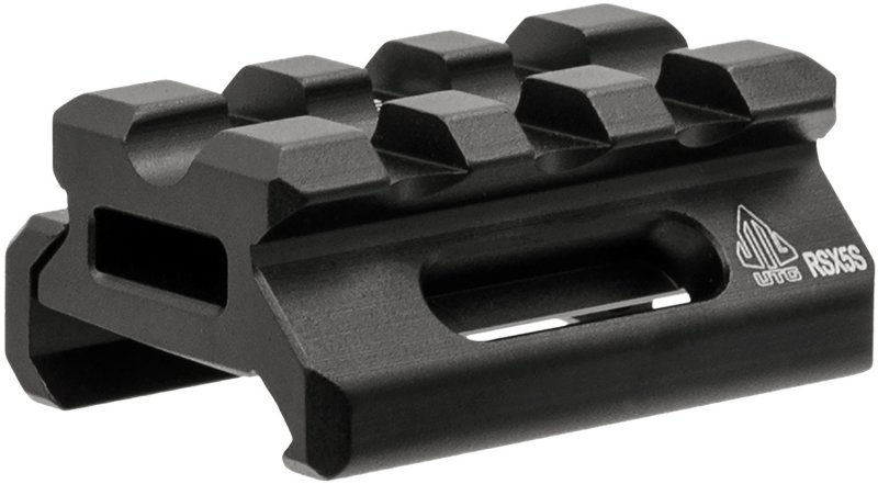 Leapers MTRSX5S Picatinny Riser 6061-T6 Aluminum Matte Black 1.57"x0.5"