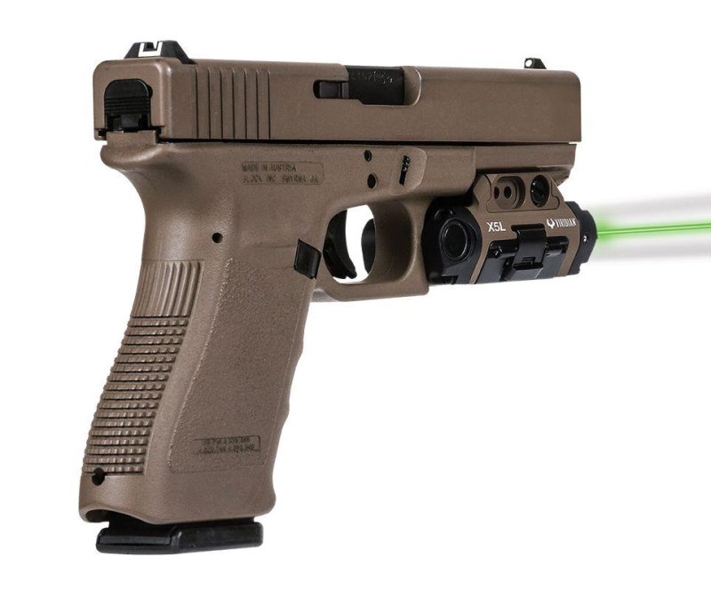 Viridian 9300016 X5L-FDE Gen 3 500 Lumen LED Green Laser Sight Combo