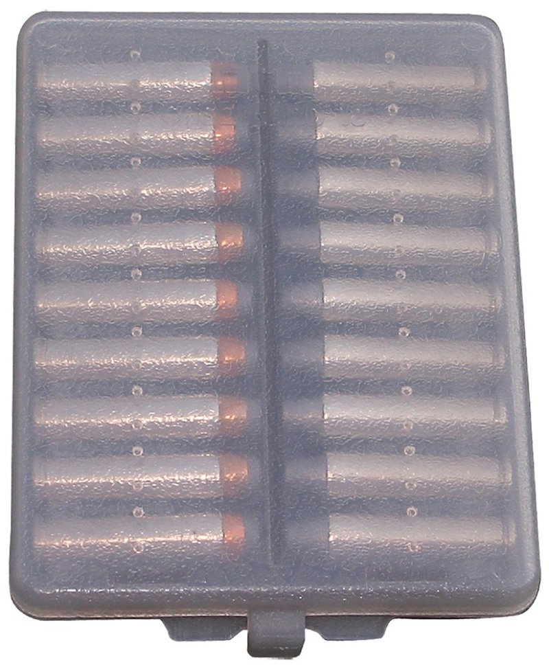 MTM Case Gard .38/.357 Cal 18 Round Ammo Wallet Clear Smoke