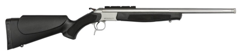CVA CR4817S Scout Takedown 350 Legend 1rd 20" Matte Stainless Fluted Barrel Black Synthetic Stock
