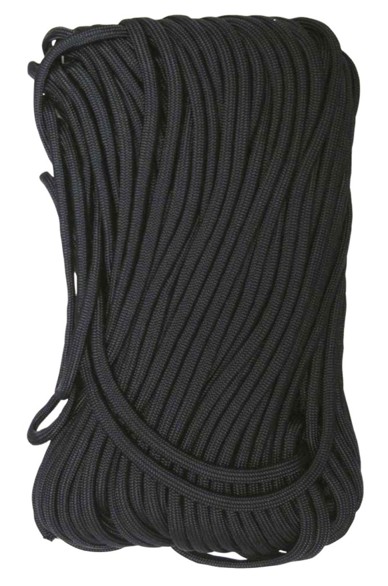 Tac Shield 550 Paracord 100' Black Heavy Duty Utility Cord