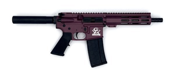 GLFA GL15223PCHY 223 Wylde AR15 Pistol 7.5" Black Cherry 30rd Mag