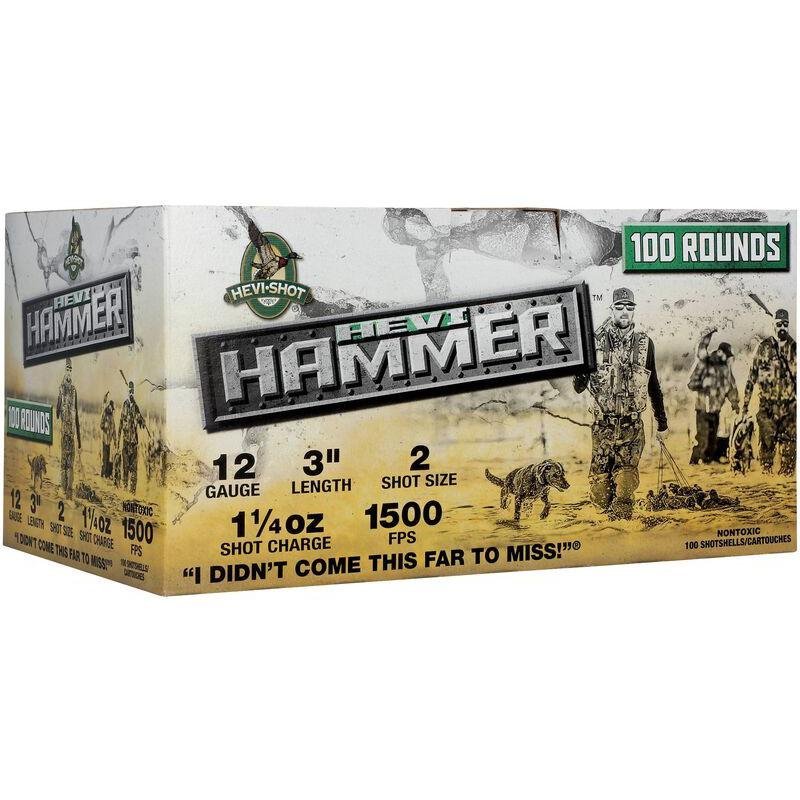 Hevi-Shot HEVI-Hammer Shotshells 12ga 3 1-1/4oz 1500 fps #2 100/ct