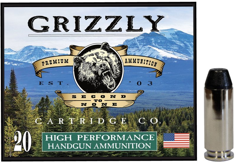 GRIZZLY GC10M10 10MM AUTO 220gr Full Metal Jacket Flat Point 20Rd