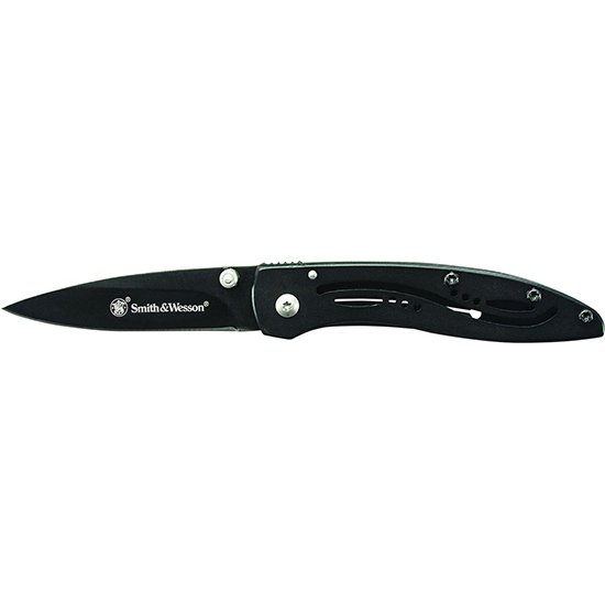 BTI SW FRAME LOCK DROP POINT Folding Pocket Knife 2.28 In BLK SS