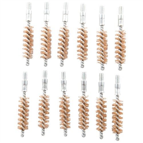 Brownells Double-Tuff Bronze Pistol Brush 35-38 Caliber 12 Pack