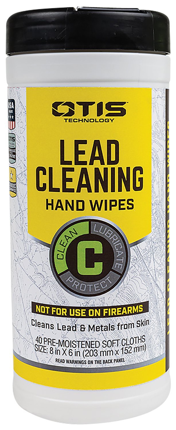 Otis FG40CLRW Lead Cleaning Wipes 40 Count Portable Canister