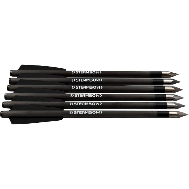 Steambow 638 Light Bodkin Arrows 162gr Steel Tips 6-Pack