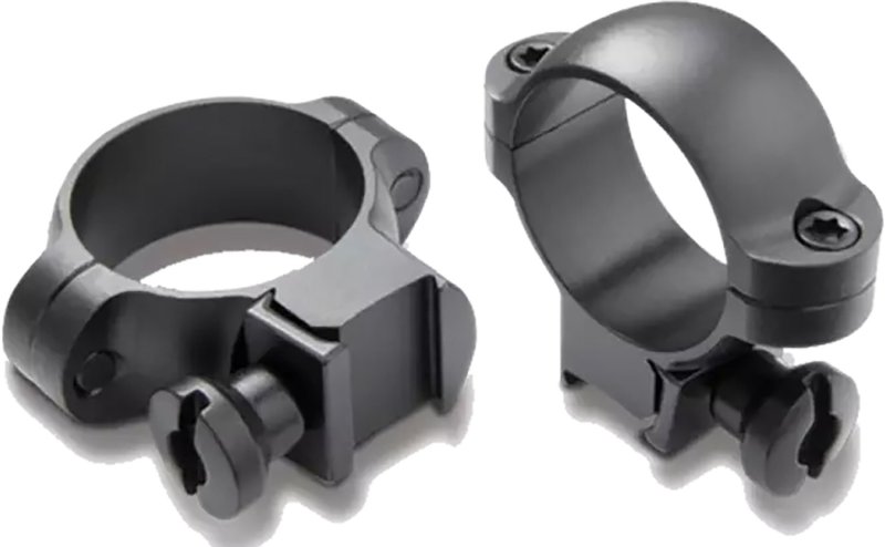 Burris 420072 Deluxe Steel Rimfire Rings 1 In Medium Gloss Black