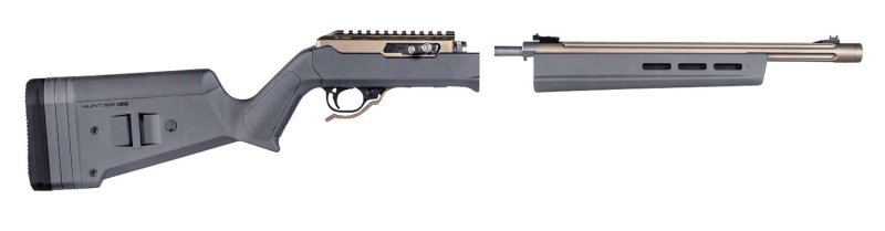 Magpul MAG760-GRY Hunter X-22 Stock Stealth Gray for Ruger 10/22 Takedown