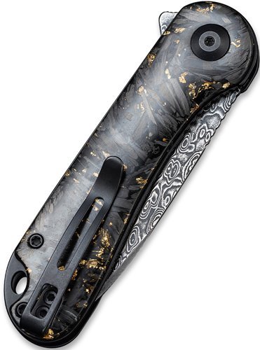 Civivi Elementum C907CDS1 2.96" Shredded Carbon Fiber/Golden Damascus
