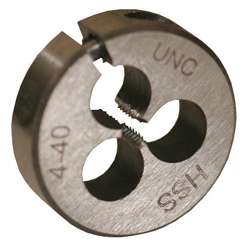 Brownells Round Wire Gauge Carbon Die 13/16 Diameter 4-40 Thread